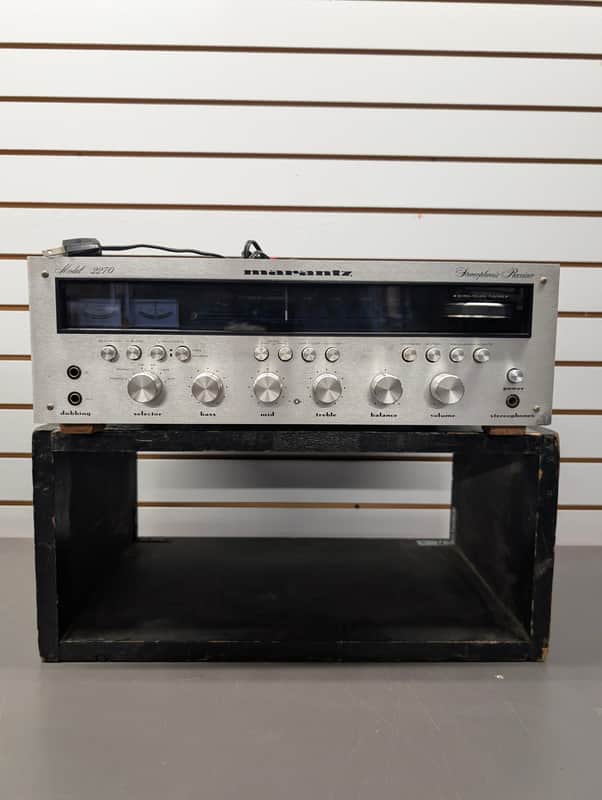 Restored Marantz Model 2270 Receiver 1971 - 1975 - Silver with Wood Case image 1