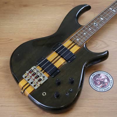 1990 Aria Pro II Japan SB-800 Neckthrough Bass (Black) image 1