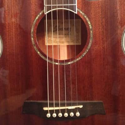 Ibanez AEG12II NMH Natural Mahogany High Gloss Finish image 5