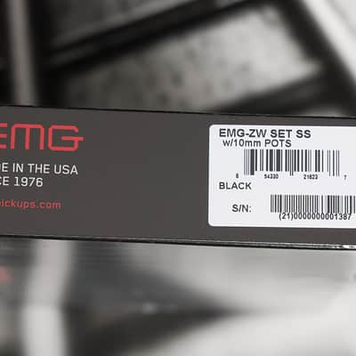 EMG ZW-B Zakk Wylde Signature Humbucker Set *SHORT SHAFT* - Black w/ Solderless Install System image 3