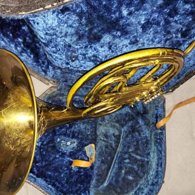 Continental Colonial Single French Horn, with case, Good playing condition, USA image 11