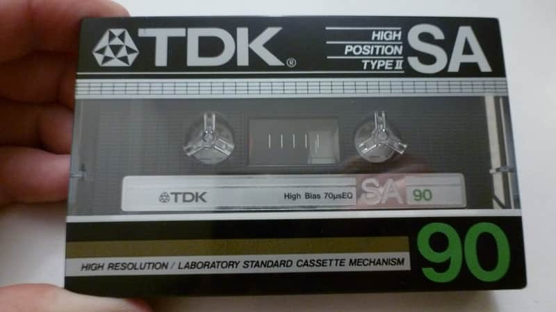 On Sale VINTAGE Collectible TDK SA90 SA 90-min. blank/recordable audio/4-track/8-track cassette tape image 1