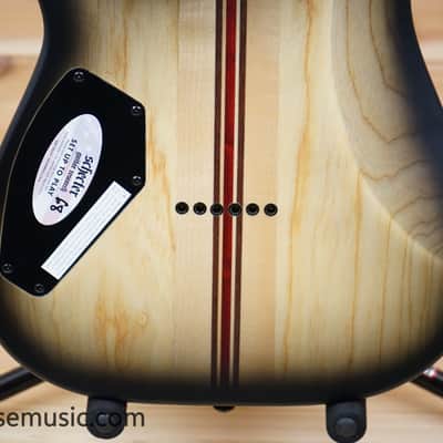 Schecter C-1 Pale Moon Electric Guitar - Natural Satin w/Black Burst image 10