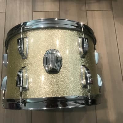 Ludwig 13" Silver Sparkle 3 Ply Maple tom drum 1960's image 5