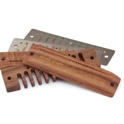 Suzuki MR-550H-AB Koa Pure Harp 10-Hole Diatonic Key of Ab Harmonica w/ABS Case image 2