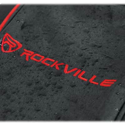 Rockville AGB45-RD Padded Acoustic Guitar Gig Bag with Neck Pad + Secure Strap image 5