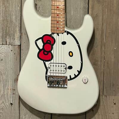 New Fender FSR Limited Edition Squier Hello Kitty Stratocaster - White, In Stock and Ready to Ship Ultra Fast! image 2