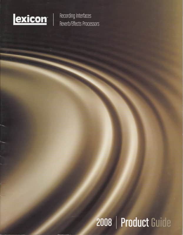 Lexicon 2008 Product Guide image 1