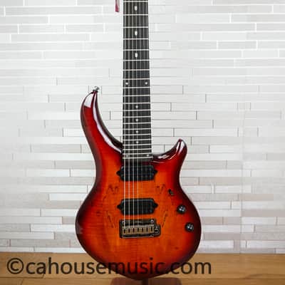 Sterling MAJ270X SM John Petrucci Signature - Blood Orange Burst image 11