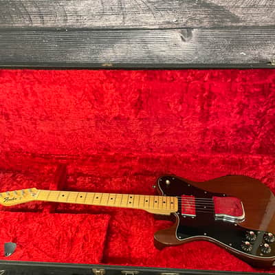 Fender Telecaster Custom Left-Handed with Maple Fretboard 1973 - 1980 - Walnut (Mocha) image 10