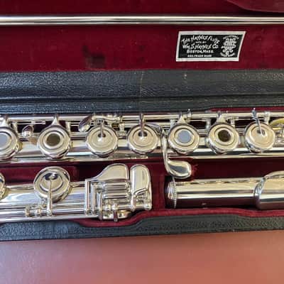 Vintage 1954 W.S Haynes Handmade Solid Silver Flute; with Case image 4