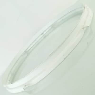 Ludwig 13"6Lug Tom Drum 2.3mm Batter Rim/Hoop White Powder-Coat Triple Flange image 1