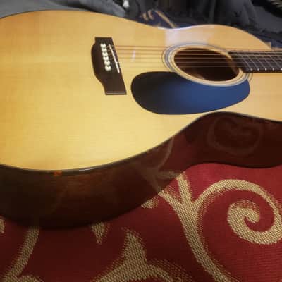 Recording King RO-318 [OM] | All solid tone woods | Mahogany sides and back and Adirondack Spruce top | Serial No. A21020351 image 7