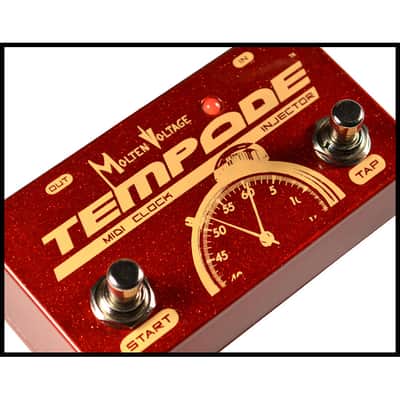 TEMPODE™ .:. PedalBoard MIDI Clock Injector by Molten Voltage - Red Sparkle image 1