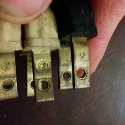 1 Phalo etc. Non-polarized Original Vintage 3-pin Power Cord Electric Cable Pentron 1950s Beige image 6