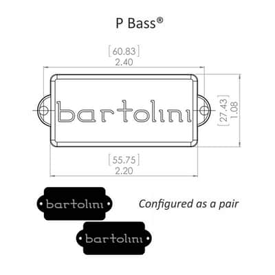 BARTOLINI 8S 4-string P Bass Pair image 5