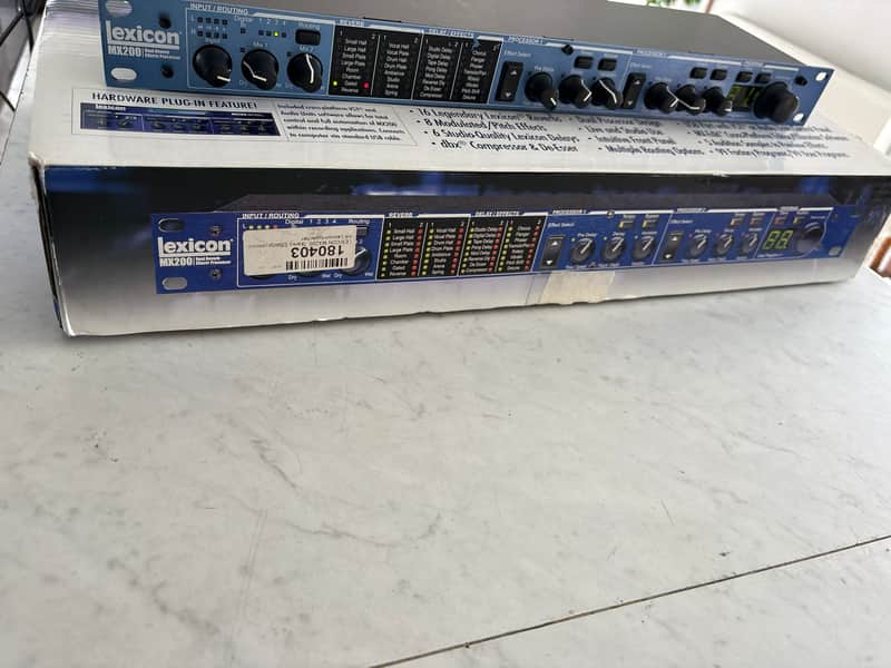Lexicon MX200 Dual Reverb Effects Processor 2010s - Black image 1