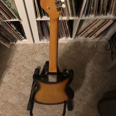 Teisco Melody Plus 3 Pickup Sunburst Solid Body Guitar - Vintage 60's W/Hard Case image 7