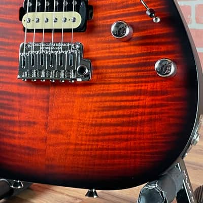 Schecter Sunset Custom-II HSS Electric Guitar - Tiger Eye Satin image 4