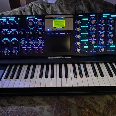 Moog MiniMoog Voyager Electric Blue Edition 44-Key Monophonic Synthesizer 2006 - 2015 - Black Cabinet