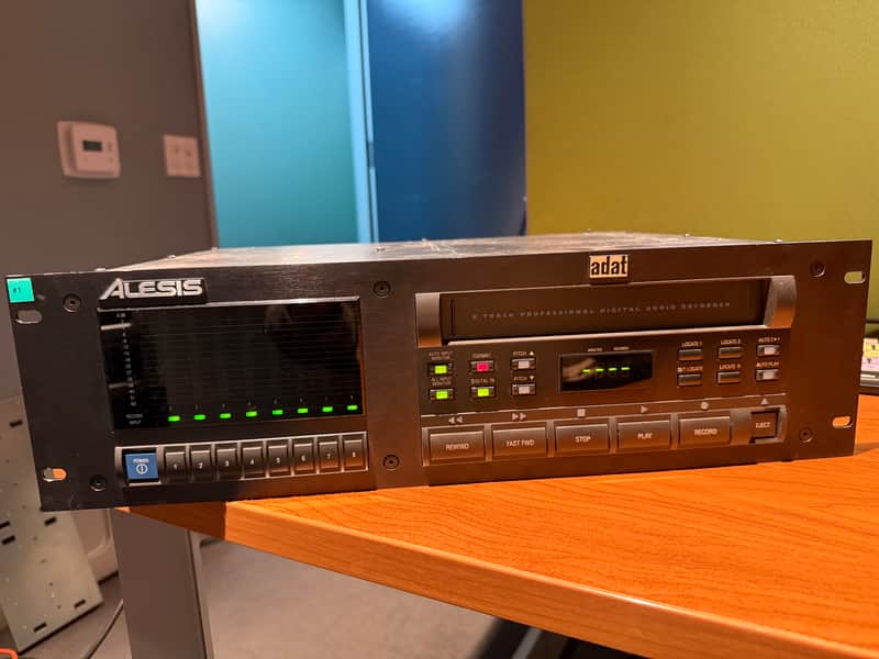 Alesis ADAT 16-Bit 8-Track Digital Audio Recorder 1991 - 1995 - Black image 1