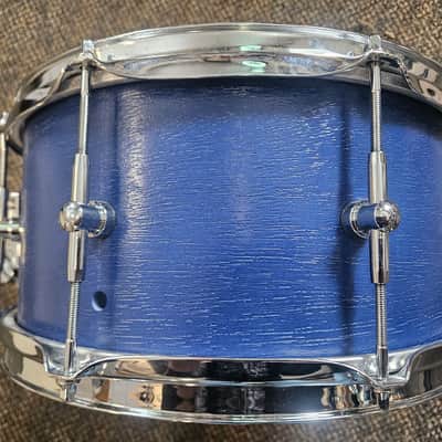 Reverie Drum Company 6x13 Maple Snare Drum Blue Lacquer image 6