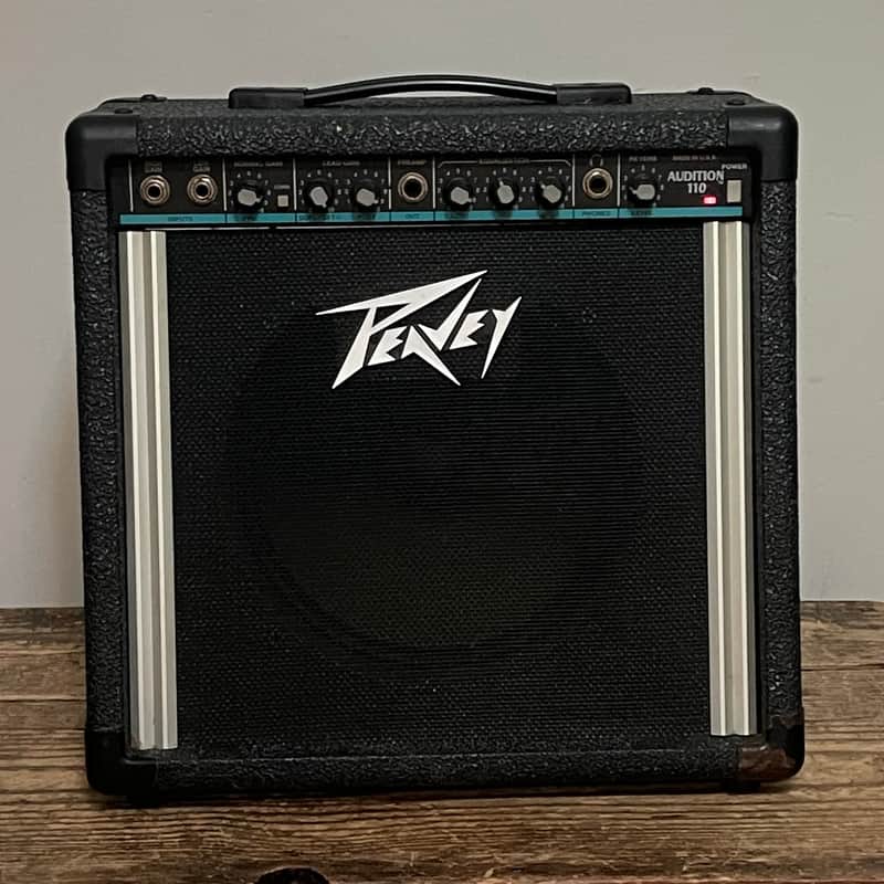Peavey Vintage Audition 110 25-Watt 1x10" Guitar Combo 1980s - Black with Blue Stripe image 1