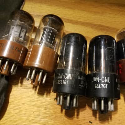 Tung-Sol etc. ONE (1) 6SL7WGT dual triode AT1000 TESTED Vacuum Tube Military 6SL7 JAN rugged premium 1941-1975 image 1