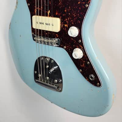 LsL Instruments Placerita, JM Style Offset Ash Body, 5A Maple Neck w/Rosewood FB, Sonic Blue, HSC image 7