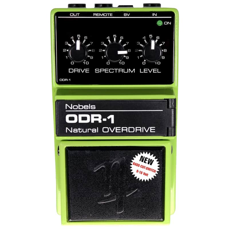 Mint Nobels 2020 ODR-1 Natural Overdrive 9-18v Guitar Effects Pedal w Bass Cut Switch image 1
