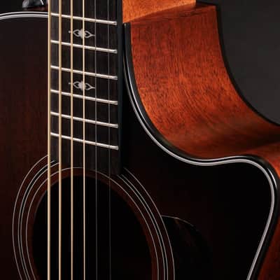 Taylor 324ce Baritone-6 LTD Tropical Mahogany Top & Neck, West African Crelicam Ebony Fretboard with Case image 18