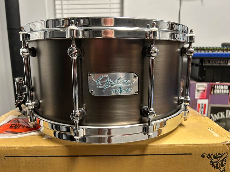Majestic Opus One 14x7 Cast Iron Concert Snare Drum image 1