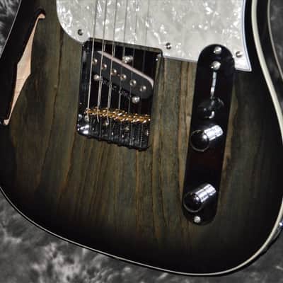 2021 G&L *Tribute*  ASAT Classic Semi-Hollow - Charcoal Blackburst image 2