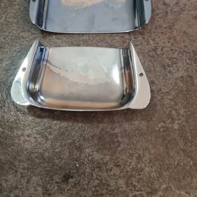Vintage Original Pre CBS 1960s Fender Precision bass ashtray bridge & pickup covers image 2