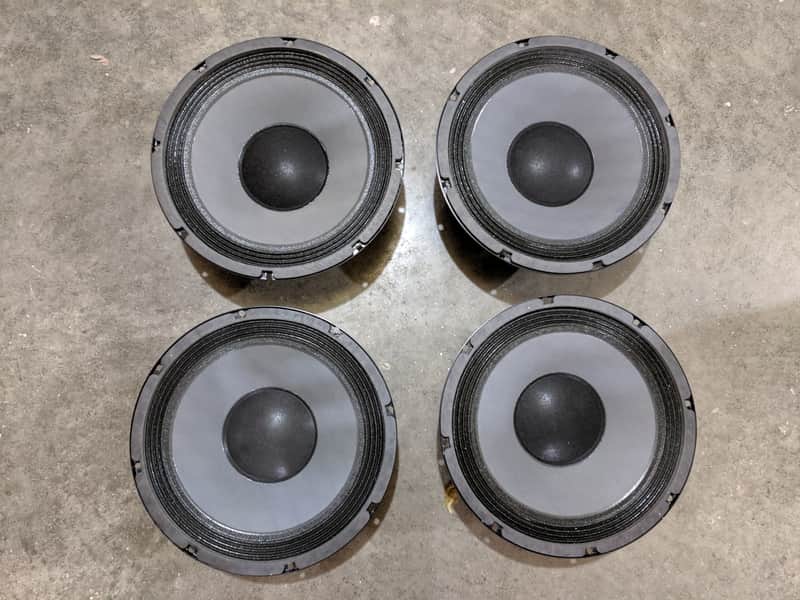 4x Eminence 10" 10496 OEM bass woofers, 150 watts, open box, unused image 1