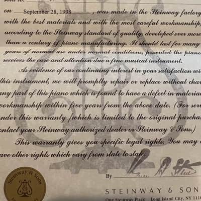 1901 Steinway B Grand Piano Rebuilt by Steinway in 1998 * Free 1st floor Delivery in NJ!* image 21