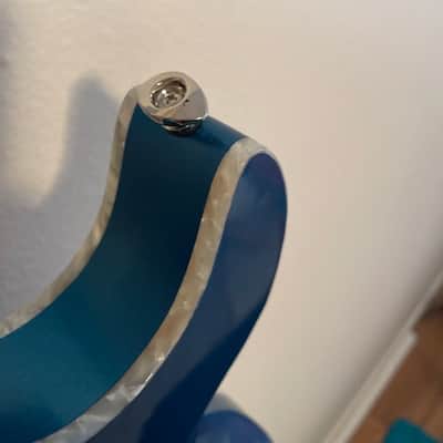 JLC Guitars Anaheim Bass - Natural, Aquamarine Metallic image 21