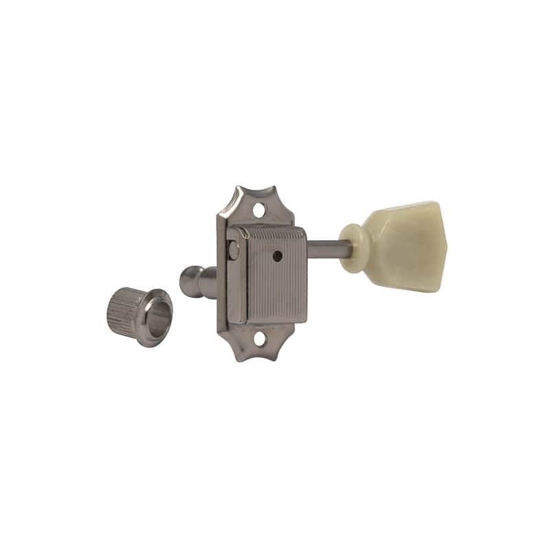 SD90 Locking 3 Aside Vintage Style Tuning Machines Nickel-Black image 1