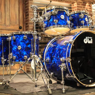 DW Collectors SCC Maple 5pcs (22-10-12-14-16) Blue Moonstone Drum Set - New! image 1