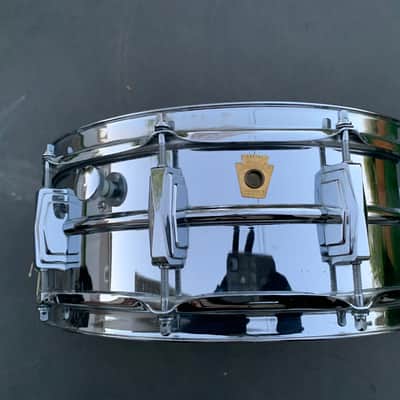 Ludwig Supraphonic 5x14" 10-Lug Aluminum Snare Drum with Keystone Badge 1968 image 4