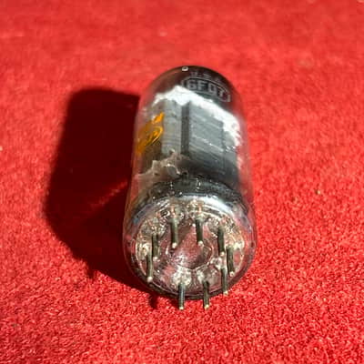 RCA (Single) Vintage 6CG7/6FQ7 Amplifier Electron Vacuum Tube 1960s - Clear Glass / Red Letter image 2