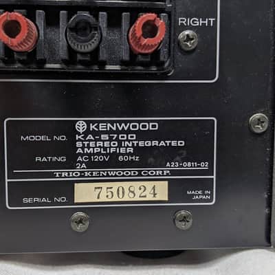 Vintage Kenwood KA-5700 Stereo Integrated Amplifier image 8