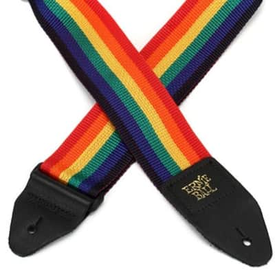Ernie Ball Polypro Guitar Strap - Rainbow image 2