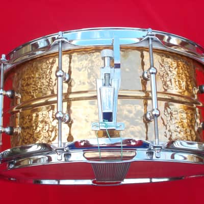 Ludwig 100th Anniversary 6.5x14 Hammered Bronze Snare Drum image 2