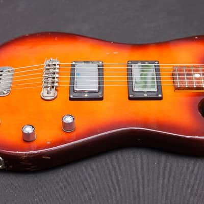 Vintage DEFIL Tosca 1987 Tobacco Sunburst Jaguar Shape image 11
