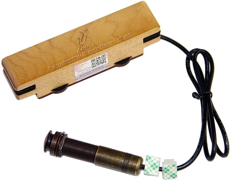 Pickup Acoustic Magnetic Soundhole Guitar Pickup with Volume & Tone image 1