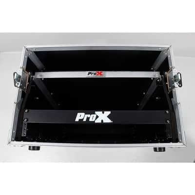 ProX 2U Rack x 13U Top Mixer DJ Combo Flight Case with Laptop Shelf Regular image 3