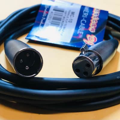 American DJ Ameri-Cable MC-10 Mic Cable 10ft - Black image 2
