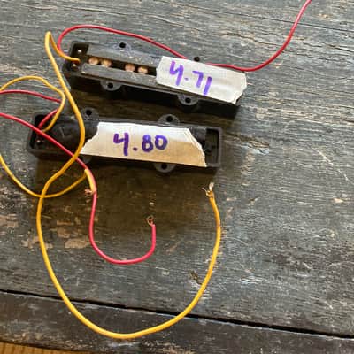Unknown j-bass pickup set 80's 90's - Blk image 2