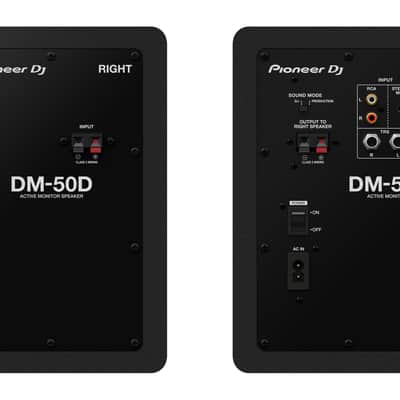 Pioneer DJ DM-50D-K - 5” Desktop Monitor System (Pair, Black) image 6